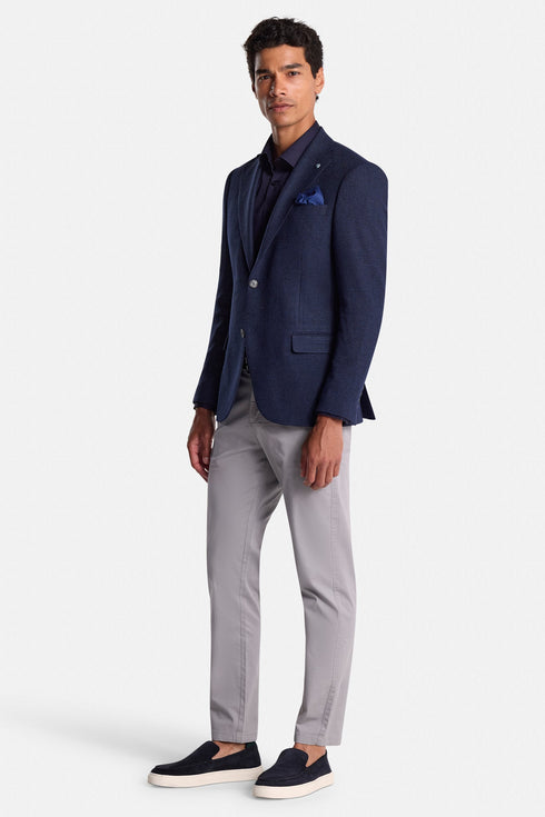 Benetti Trent Navy Chino Trousers | Men's Tapered Stretch Cotton Chino's